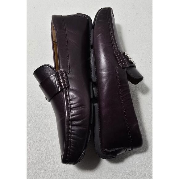 Bally PIEVO Mens Burgundy Slip On Loafer Leather Driving Moc B Logo US7.5/40.5EU main image 5